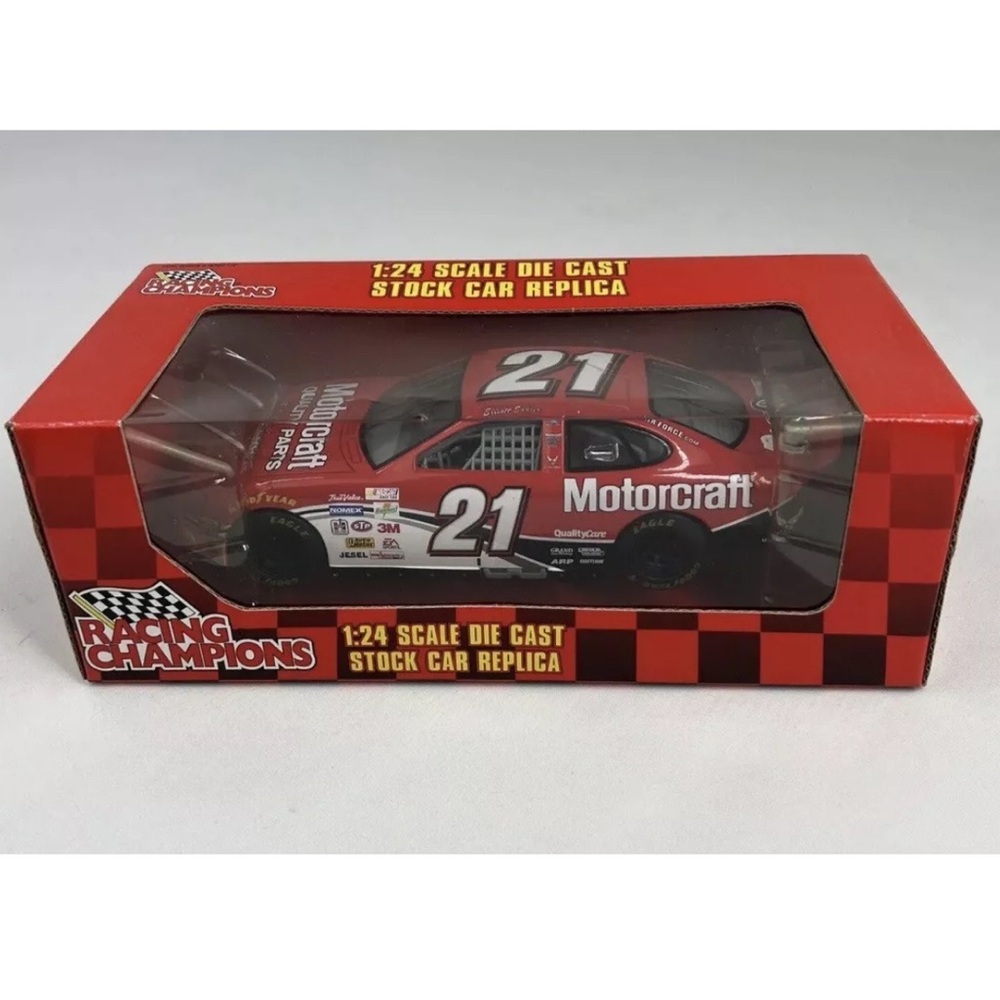 Nascar ELLIOTT SADLER #21 Racing Champions 1:24 Motorcraft 2002 Ford Taurus